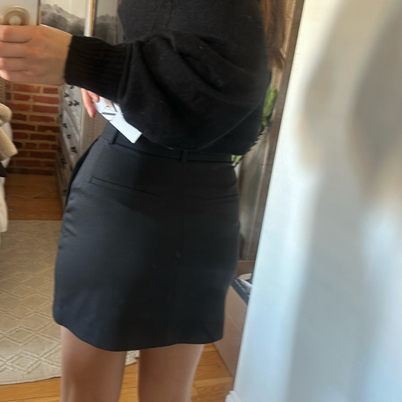 ZARA WOOL BLEND MINI SKIRT ZW COLLECTION XS BLACK 9479/301 MENSWEAR FALL WINTER - Picture 14 of 16